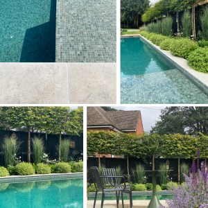Swimming pool garden design